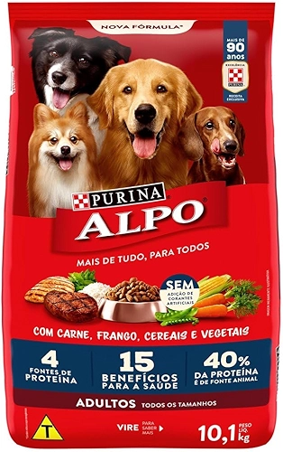 Purina Alpo Alpo - Ração Cães Adultos Carne E Frango 10,1Kg