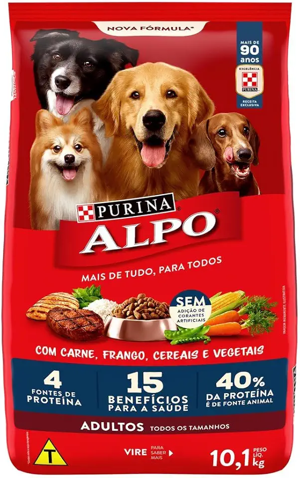 Purina Alpo Alpo - Ração Cães Adultos Carne E Frango 10,1Kg