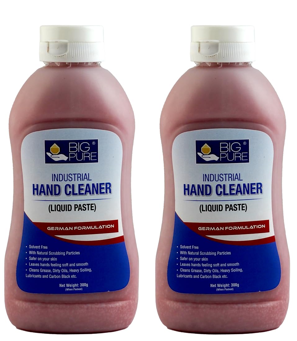 BIG Pure Industrial Hand Cleaner Liquid Paste, 300g, Pack of 2 German Formulation-image-44