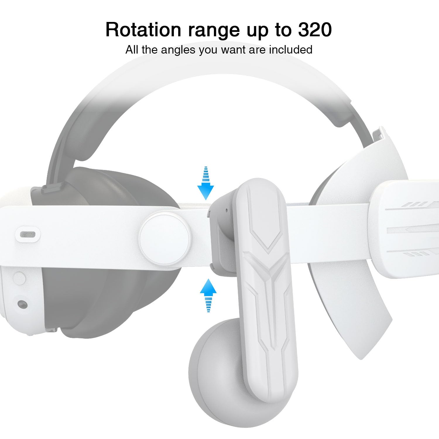 Handing Casque Audio Compatible avec Meta Quest 3/2 VR, écouteurs Confortables Supra-Auriculaires Haute définition réglables