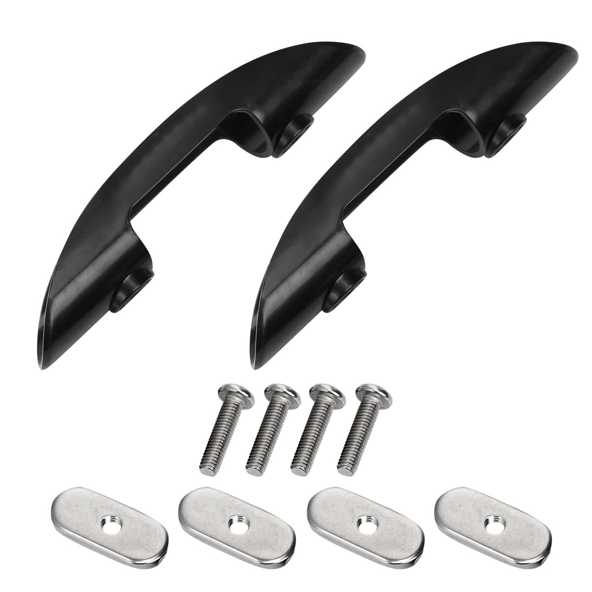 Clips resistentes para sujetar remos de kayak sin dañar el casco 8