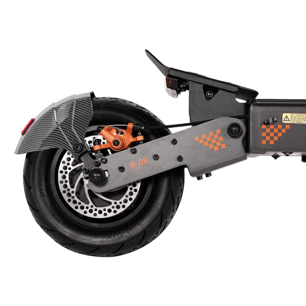 Guardabarros galvanizado con Cubierta para la luz Trasera para el Patinete eléctrico Kugoo Kukirin G3 G4: Guardabarros Trasero y Accesorios