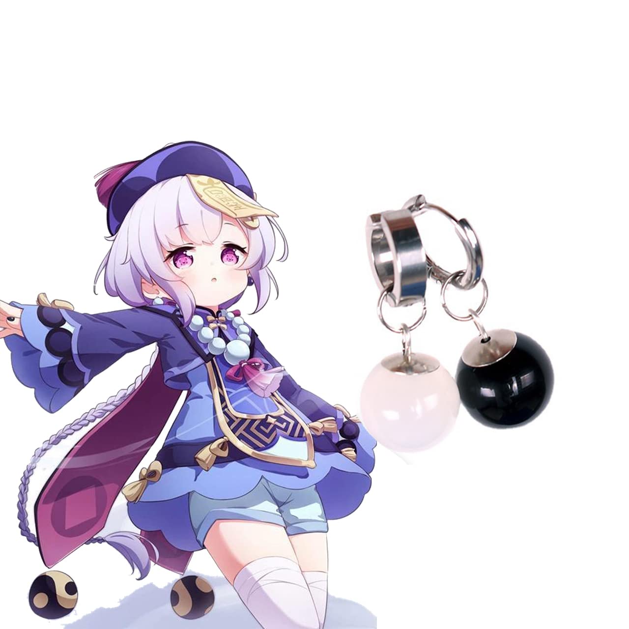 Amazon.co.jp: キャラクター 原神 七七 ナナ 耳飾り ピアス 両耳ピアス 