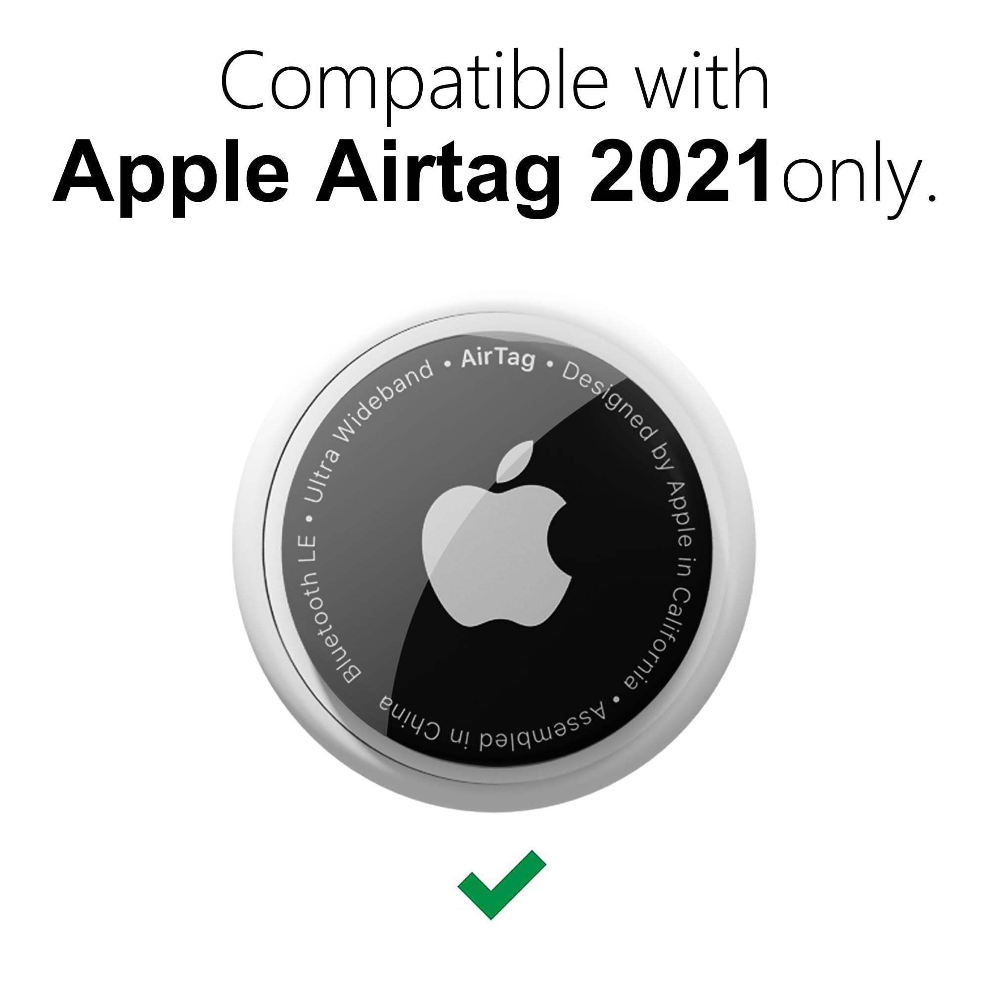 Svanove for Airtag Holder Case Cheetah Print, Leopard Pattern Airtag Keychain, Luxury Trendy Air tag Accessories, Cute Girly Aesthetic Design Itag Key Ring Cover for Women Girl Kids, White - 2