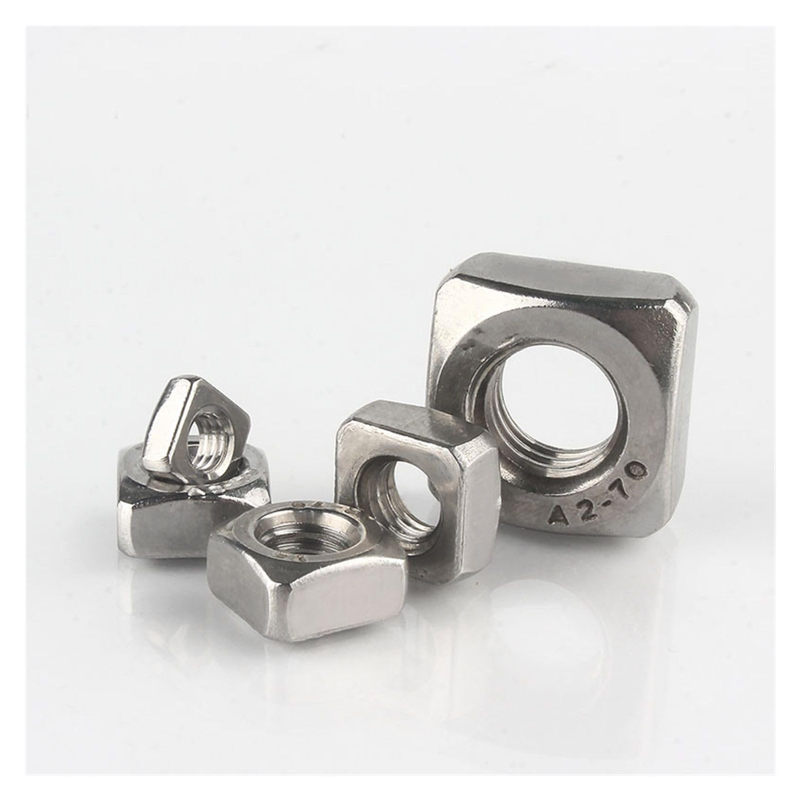 Set Di 150 Dadi Quadrati In Acciaio Inox - Filettature M3 M4 M5 M6 M8 M10, Per Mobili E Fai Da Te - Foto 5