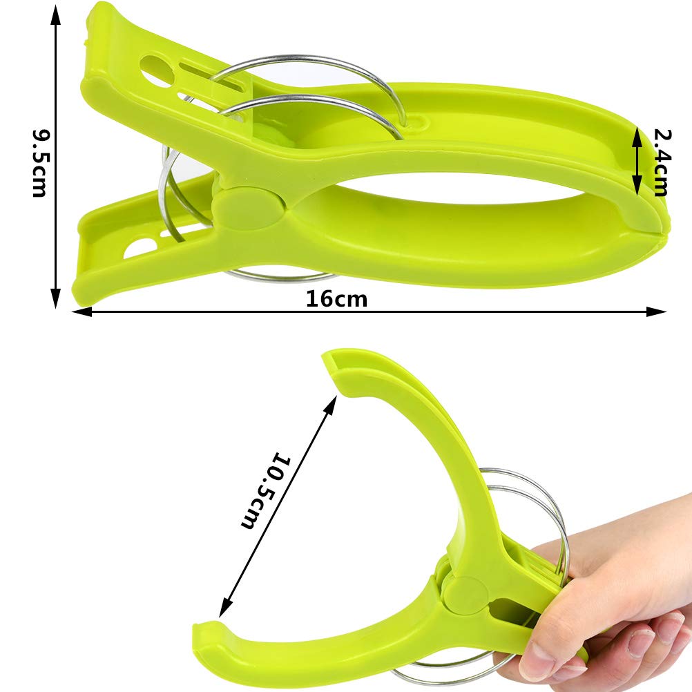 8 Stück Jumbo Strandtuch-Clips Mit Aufbewahrungstasche – Extra Große Klemmen Für Handtücher, Decken & Stühle