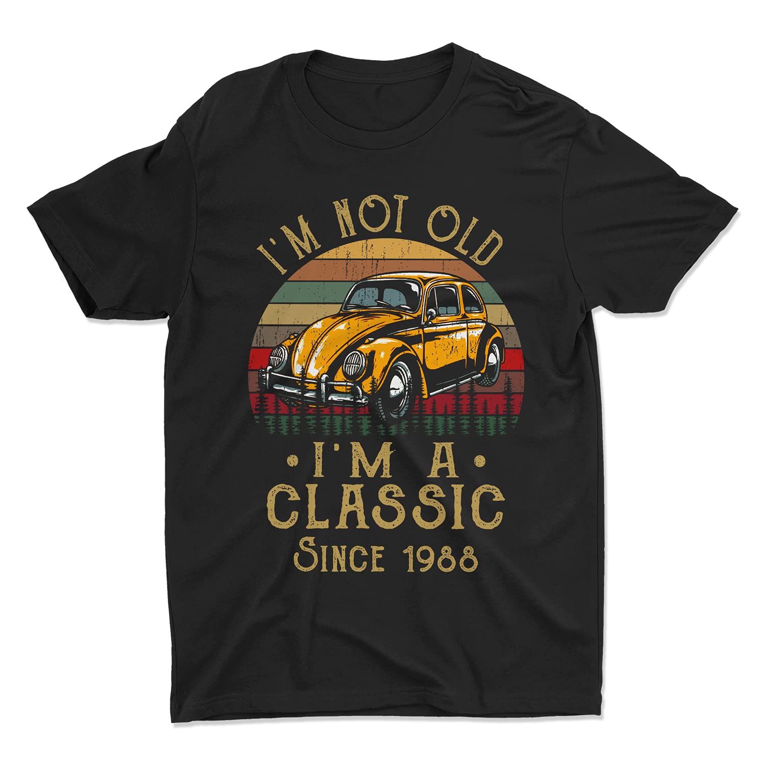 Custom I Am Not Old I Am A Classic T-Shirt Bug Tee Shirt for Automobile Lovers Multicolor