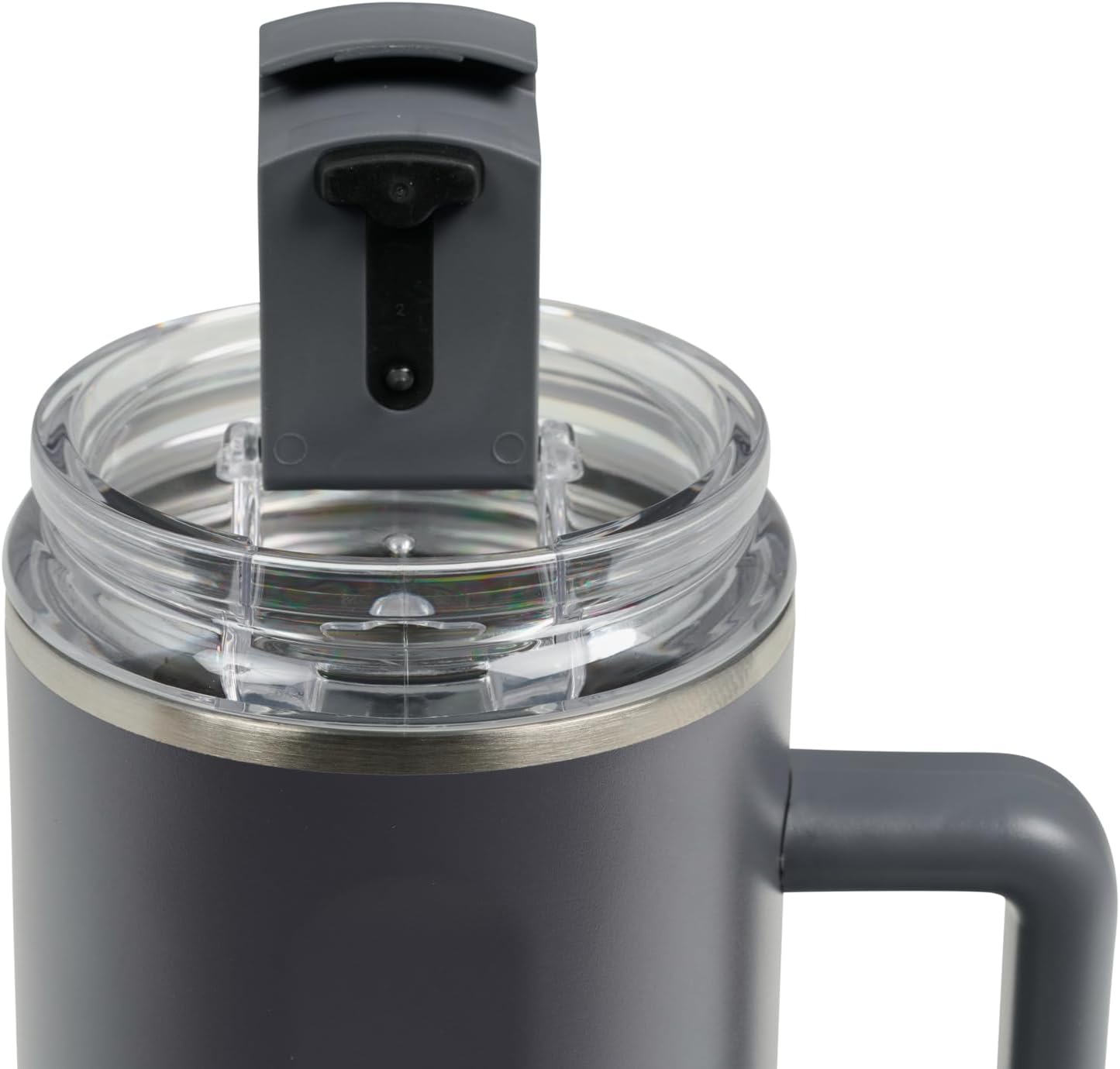 Igloo, 36 oz Tumbler with Handle, Reusable Travel Mug, Stainless Steel Insulated Hydration Cup for Hot & Cold Beverages, Carbonite - Image 6