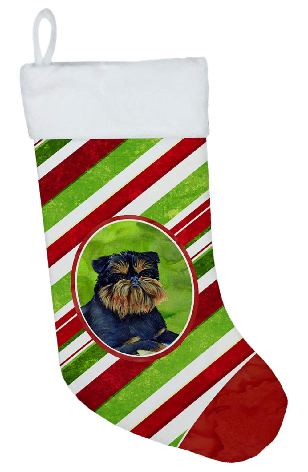 tesori dell' Caroline LH9224DS1216 Brussels Griffon Candy Cane Holiday Christmas Stampe da Parete o da Appendere alla Porta, 40,6 x 30,5 cm Multicolore