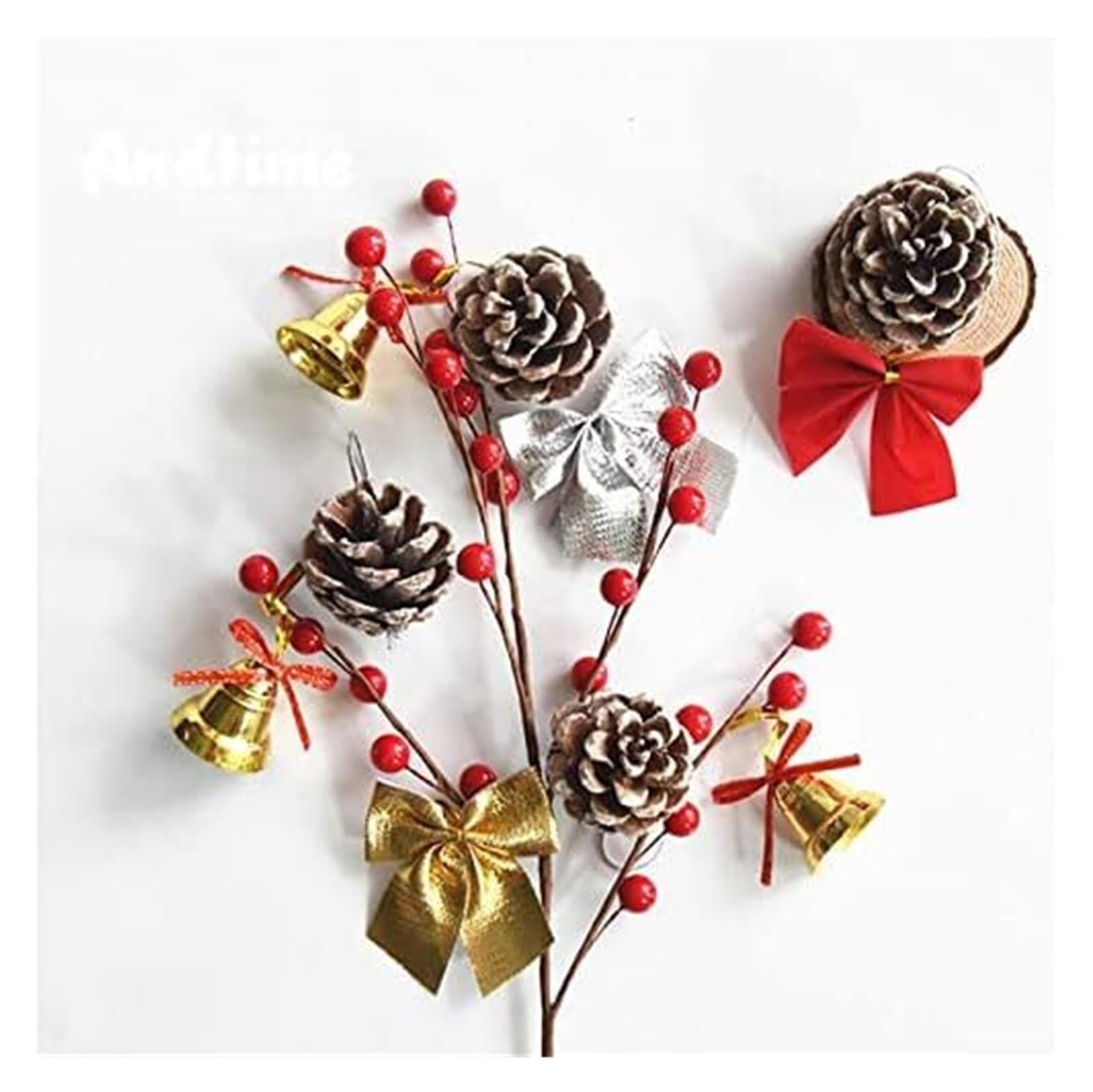 Campane artigianali, ornamenti for campane di Natale, campanelli artigianali, piccole campane natalizie Campane natalizie appese