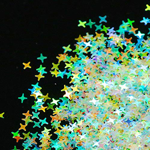 Nail Art Glitter 2 Boxes / 24 Grid Kit Holographic Sequins Iridescent Mermaid Flakes Heart Glitters Confetti Butterfly Sticker Manicure Nail Supplies Decals Resin Carfts Decoration #TOP2