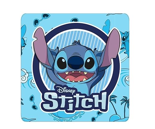 Lilo und Stitch - Magisches Tischset aus Stoff für Kinder und Mädchen, 40 x 30 cm (Hellblau), LST0864