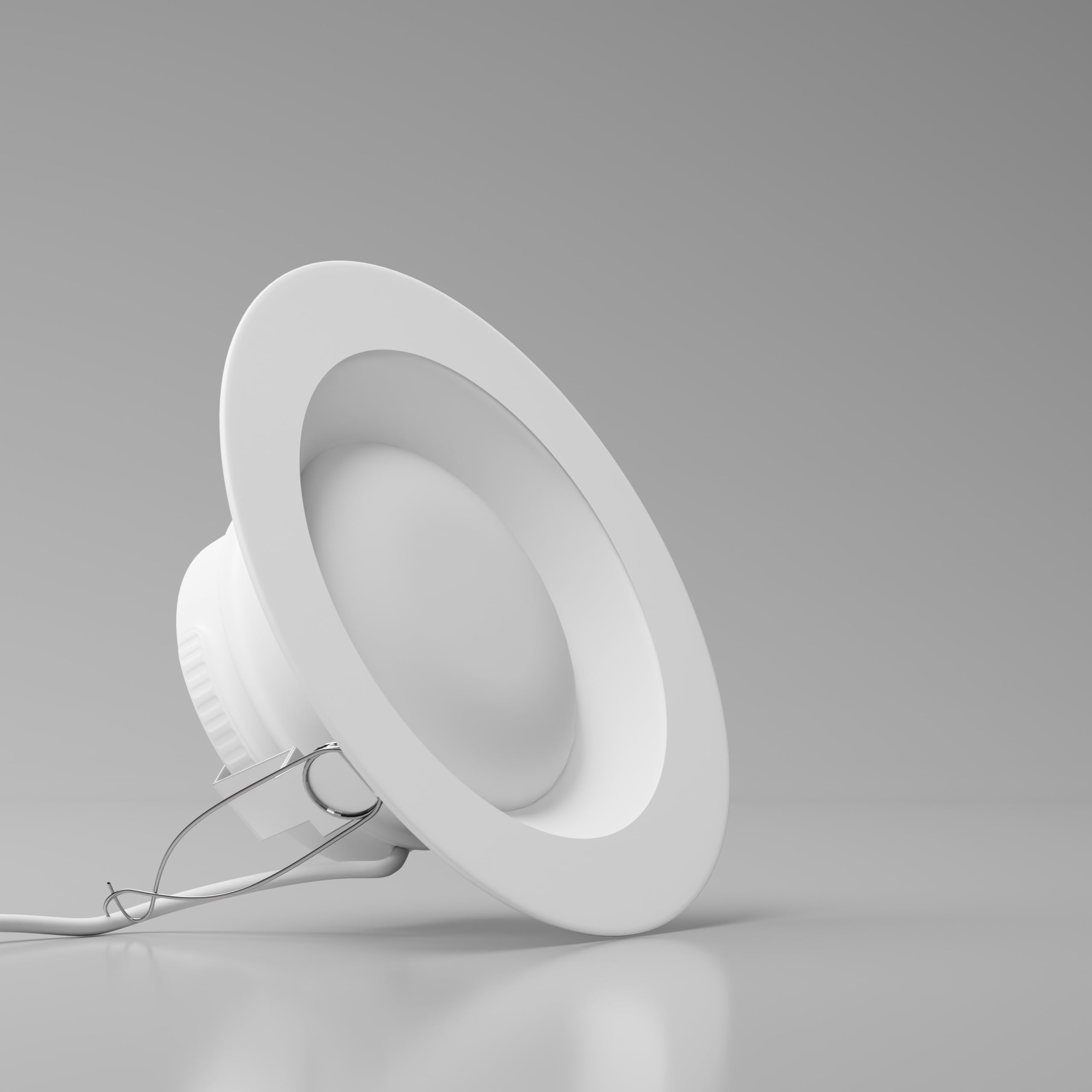 LUNABODE 4 Inch Ultra-Thin Dimmable LED Recessed Ceiling Light|5cct LED Can Lights 2700K/3000K/3500K/4000K/5000K|Damp Rated|Retrofit| Ceiling LED Light Fixture for Kitchen/Hallway/Bathroom/Bedroom