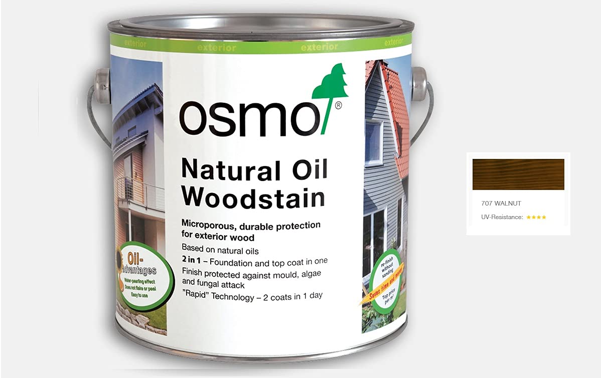 Osmo Natural Oil Woodstain 2.5L - Walnut - 707