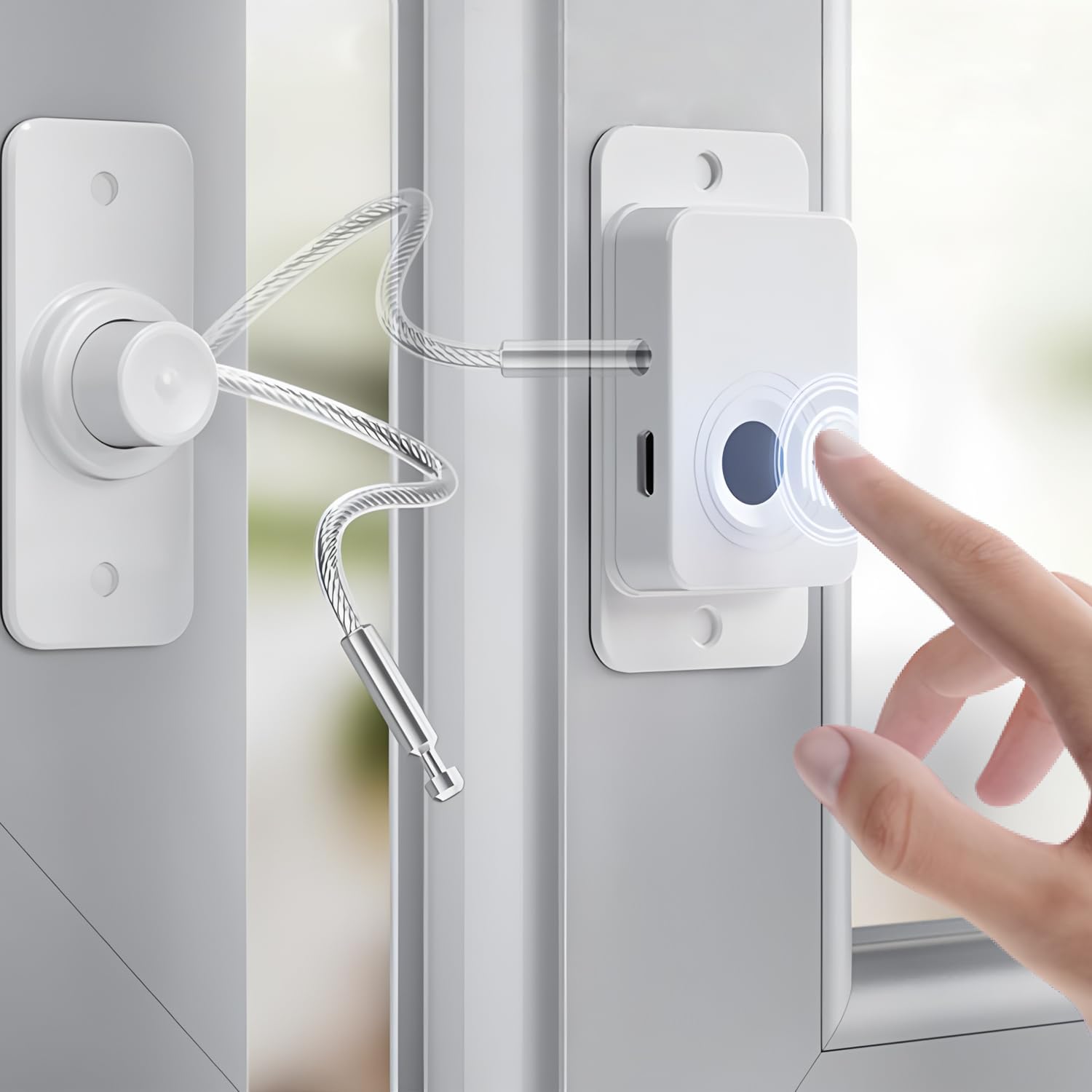 – Child Safety Door Lock, Auto Unlock Latche for Kids Pets, Quick Install Child Proof Locks for Cabinets, Drawers, Ovens, Toilet Seats - Prevent Toddlers from Opening Doors (1 Pack)