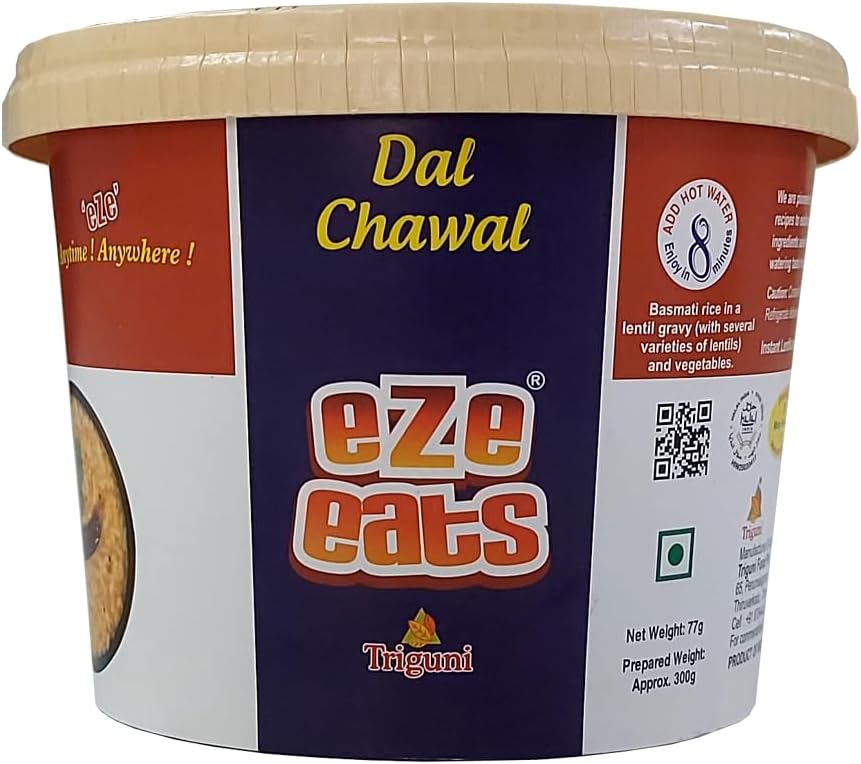 Dal Chawal (Pack of 2) 4 varieties of dal. Home style taste. Environment friendly packaging.