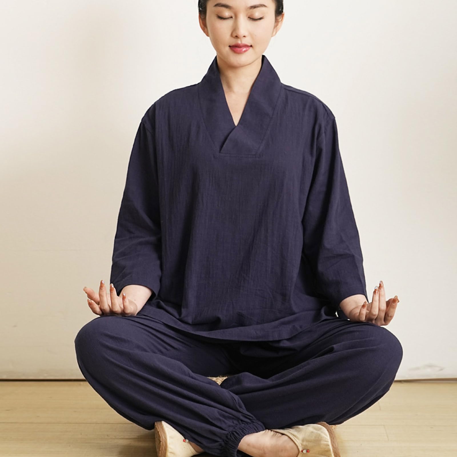 Damen-Kampfsportanzug, Unisex, Tai Chi Uniform, Traditionelle Chinesische Kleidung für Kung Fu, Zen, Meditation, Wing Chun, Wu Shu, Qigong