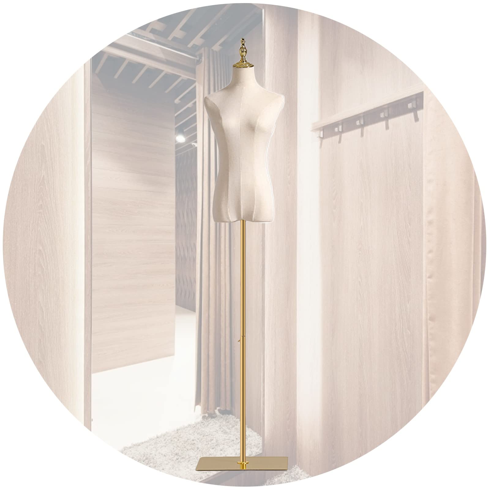 Cuerpo De Torso De Maniquí Femenino, Accesorios De Modelo Maniquí De Medio Cuerpo De Altura Ajustable De 140-190 Cm, Maniquí De Diseño De Costura para Confección Ropa De Sastres