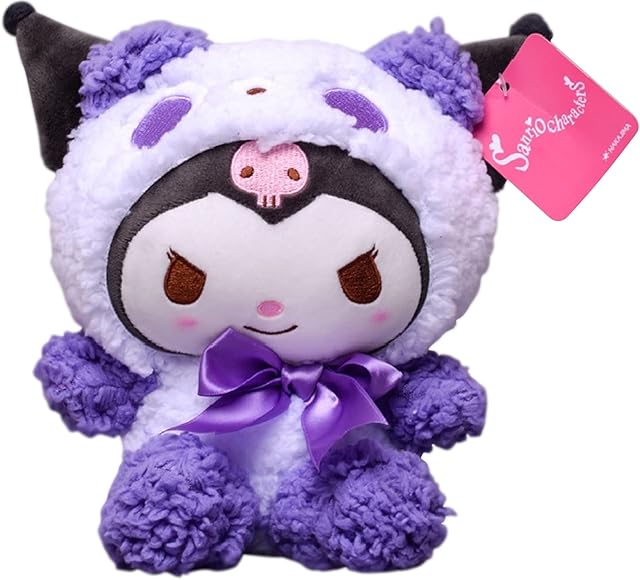 Sanrio Plush Dolls, Kuromi Plush, Kawaii Kuromi Plushie, Kuromi Plushy My Melody Cute Cartoon Pillow Doll Stuffed Soft Plushies Toys for Kids Fans