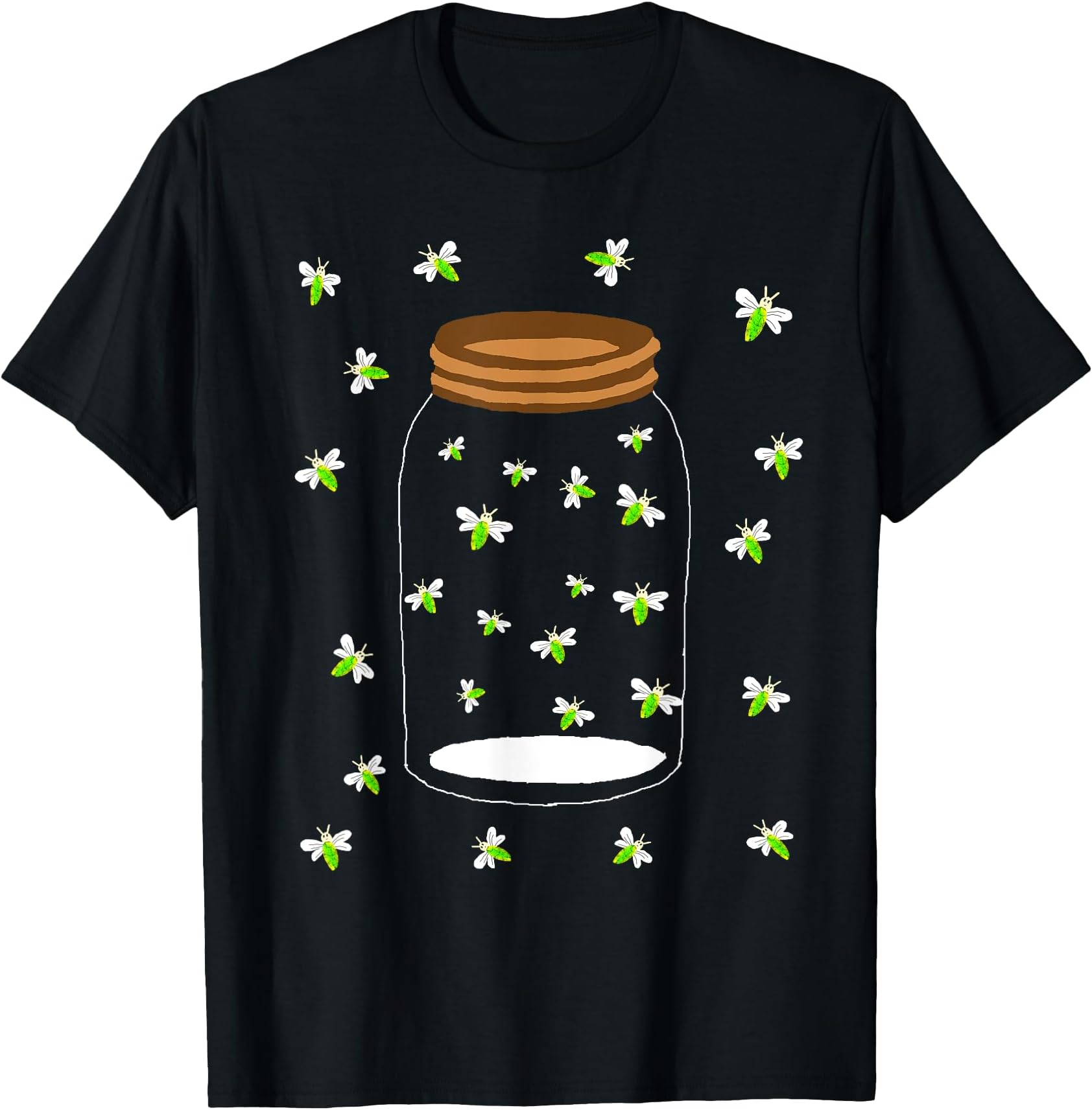 Fireflies Bugs in A Jar Firefly Lightning Insects T-Shirt T-Shirt