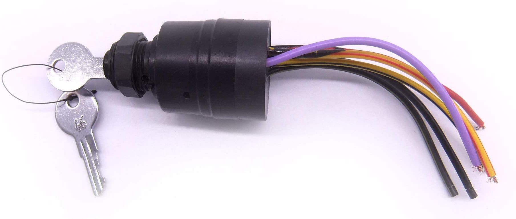 Boat Engine 87-17009A2 Starter Ignition Switch for Mercury Marine Mercruiser Quicksilver Outboard Motor Control Box, 3 Position, 6 Wire, fits Sierra MP41070-2