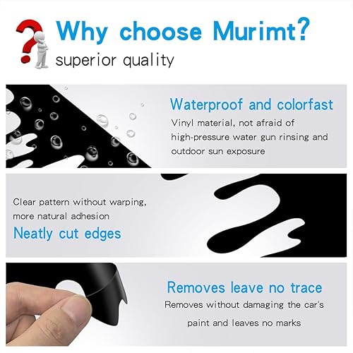 Miniatura 3 de Murimt Calcomanías de Halloween, 2 unidades, divertidas calcomanías reflectantes con efecto de sangre que gotea para automóvil, calcomanía de vinilo