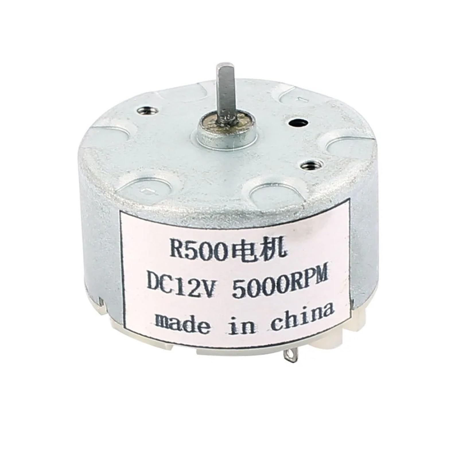 Moteur à courant continu R500 DC 12V micro moteur magnétique 5000 TR/Min pour robotique