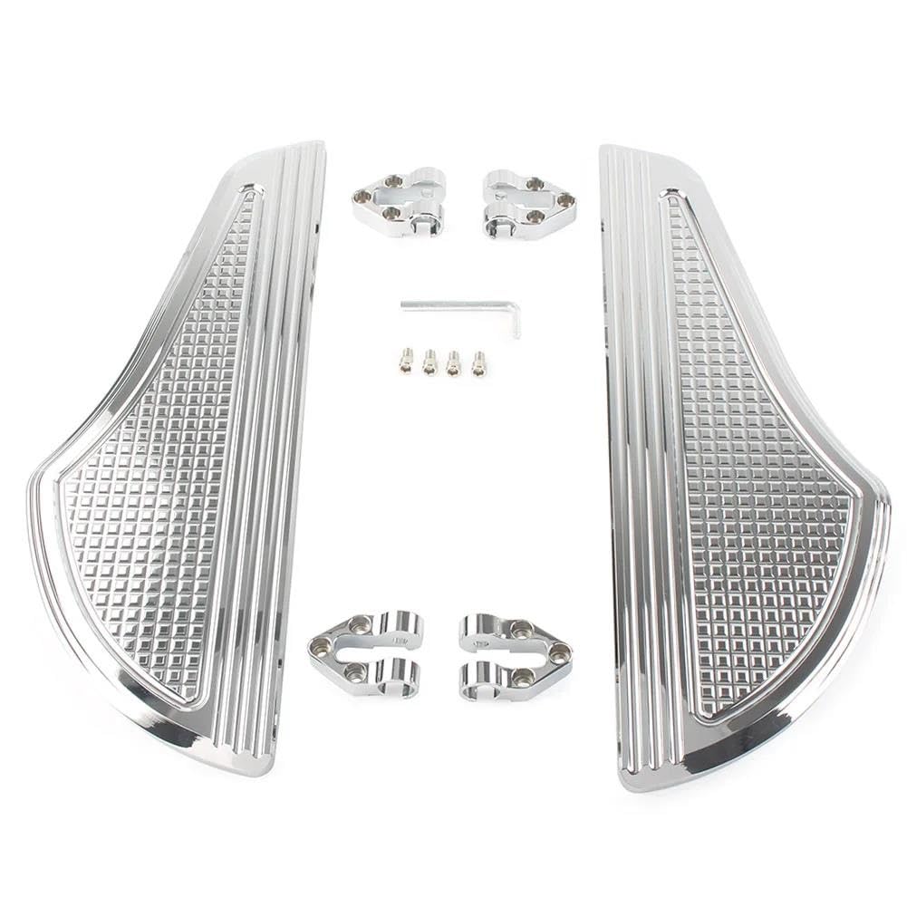 Accessoires Pédales Moto Dyna Touring Softail Repose-Pieds Avant Large Chrome