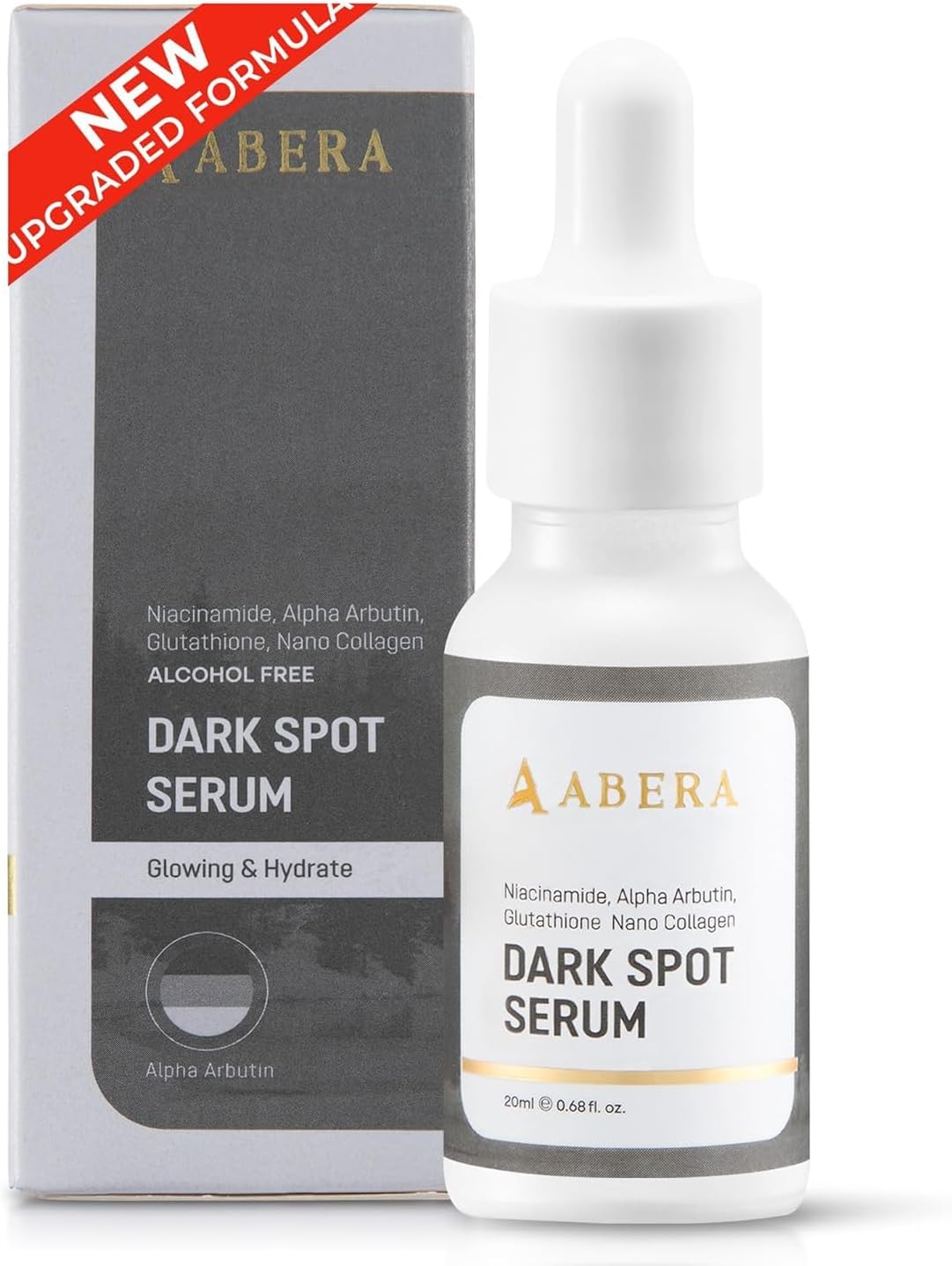 Abera Dark Spot Serum for Face, Dark Spot Corrector, Melasma & Age Spot Treatment, Boost Moisturization & Pore Minimize, All Skin Types, 0.68 fl Oz