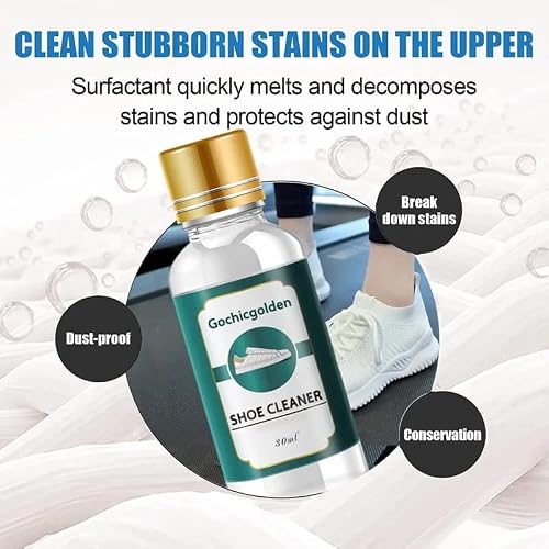 Dosurgorn Gochicgolden Shoes Whitening Cleaner, Shoes Whitening Cleaner, Multifunctional Leather/Shoes/Handbag Cleaner, Shoe Cleaning Kit For Sneakers (1Pcs) #TOP4