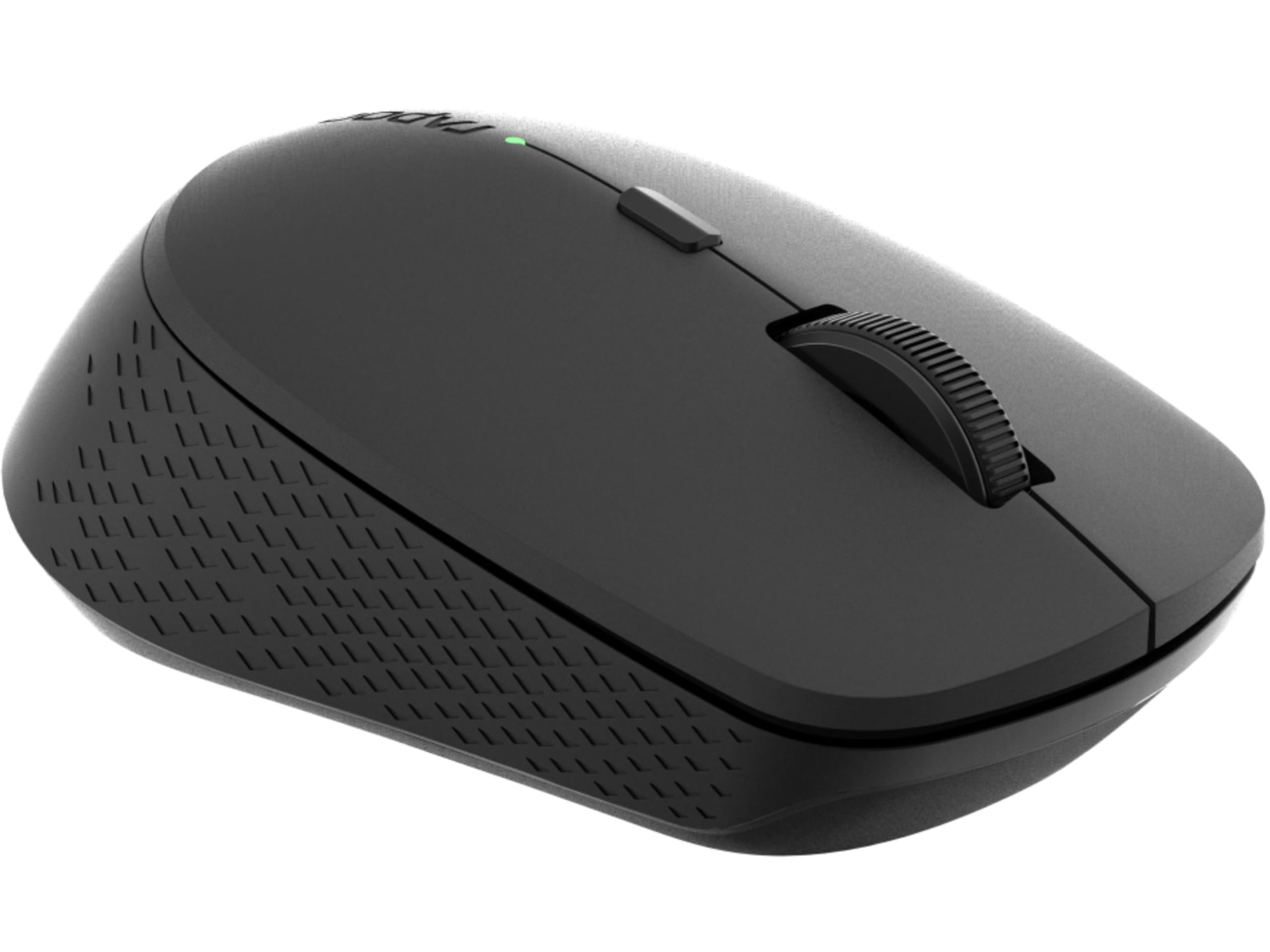 Rapoo bezprzewodowa mysz komuterowa (myszka do komputera, PC, wireless, ergonomiczna, 7 przycisków, 2,4 GHz, Bluetooth, 1600 DPI) ciemnoszara