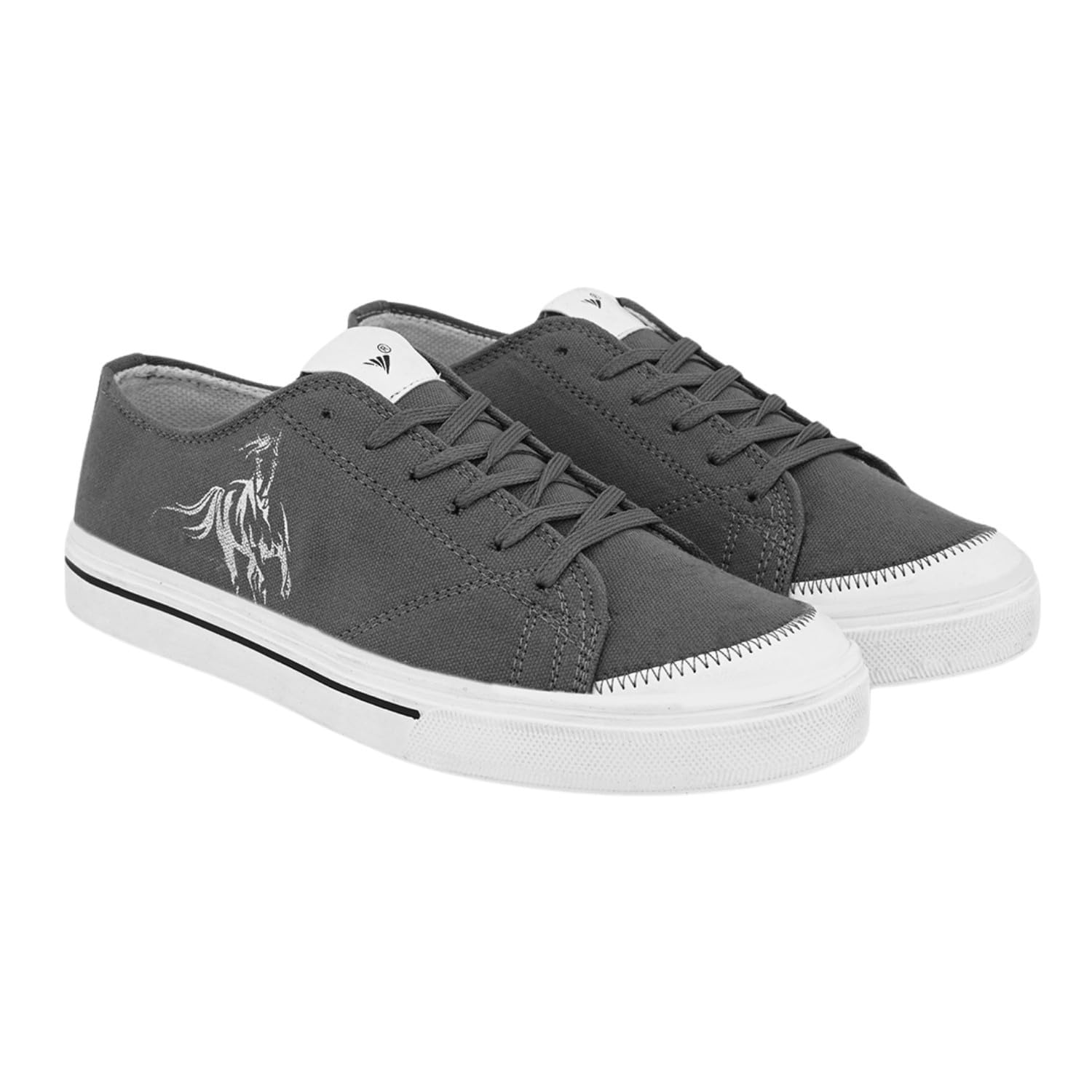 IMCOLUS Casual Canvas Material Lace-Up Sneakers Shoes Fashionable Shoes for Men | Grey Color | Size - 8 (B0DCP2GCR4) Amazon Price History, Amazon Price Tracker