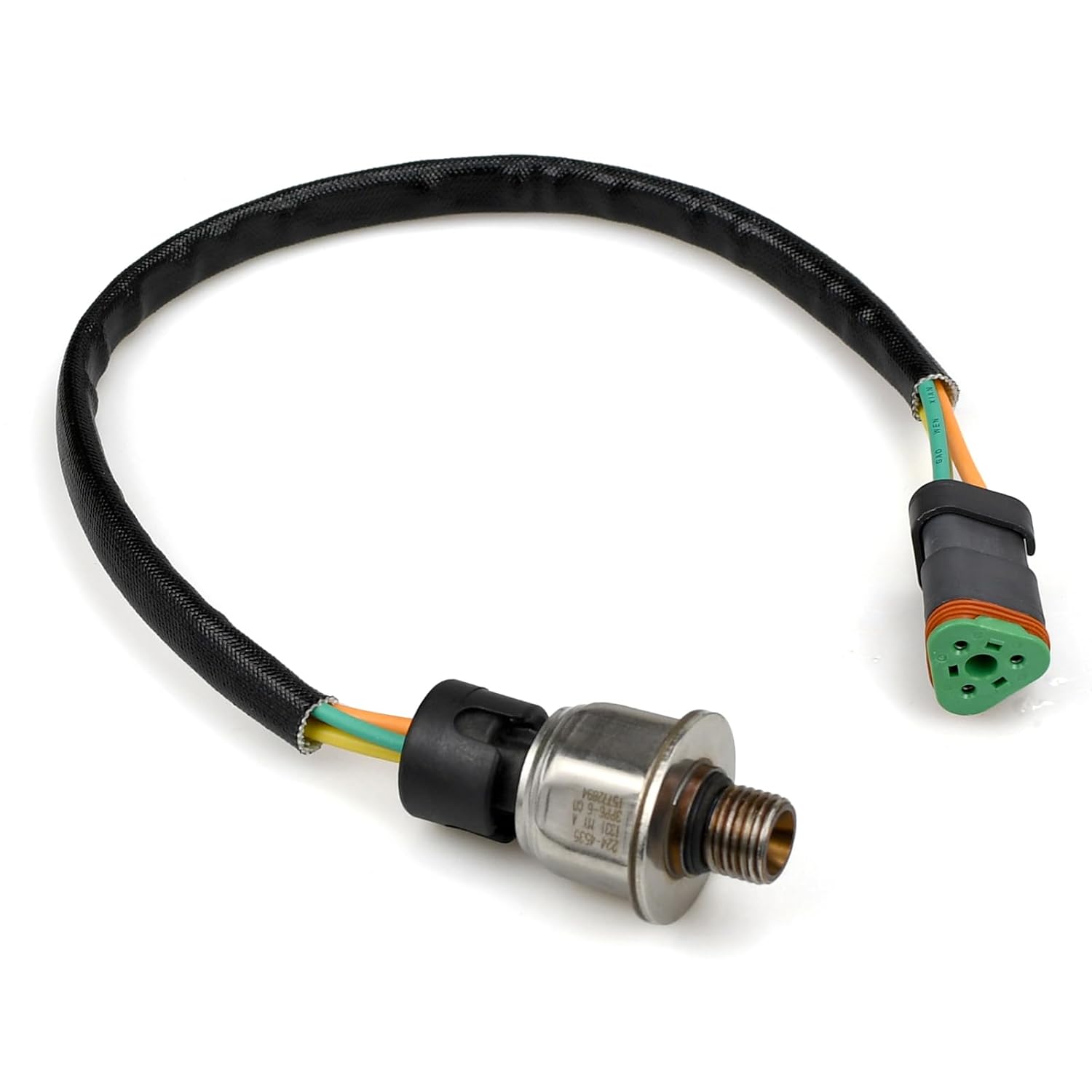 224-4535 Fuel Oil Pressure Sensor,Common Rail Fuel Pressure Sensor 3PP6-6 Compatible with Caterpillar CAT Engine C15 MXS BXS NXS 2244535