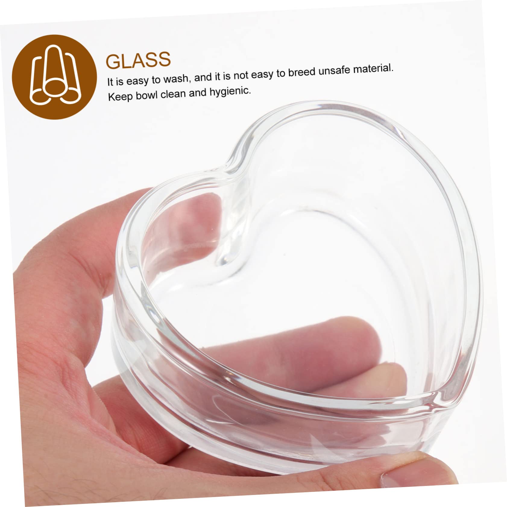 VANZACK 8piezas Tazón Transparente para Hámster y Chinchilla Antideslizante y De Limpiar para Comida y Agua De Roedores