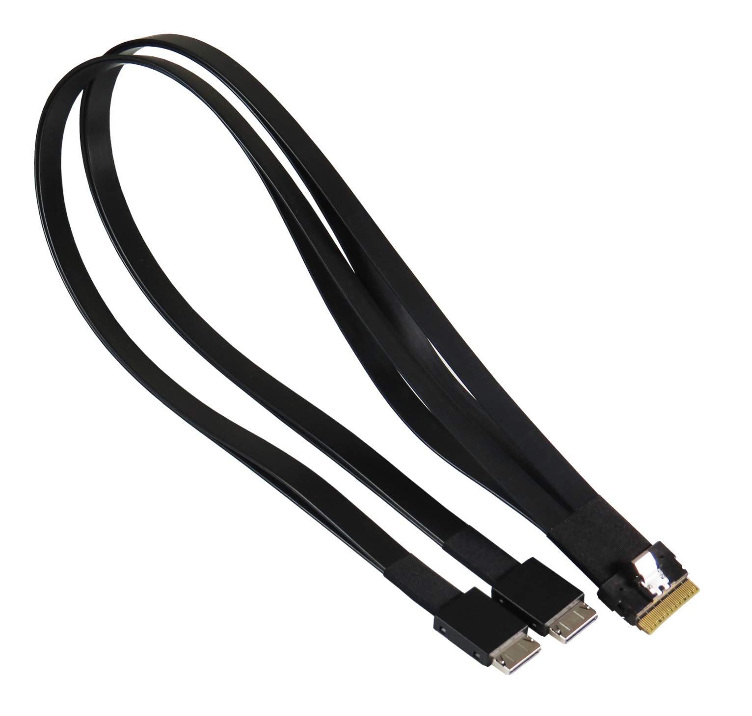 Micro SATA Cables Slimline SAS 8-Lane to OCulink 4-Lane x2 Cable