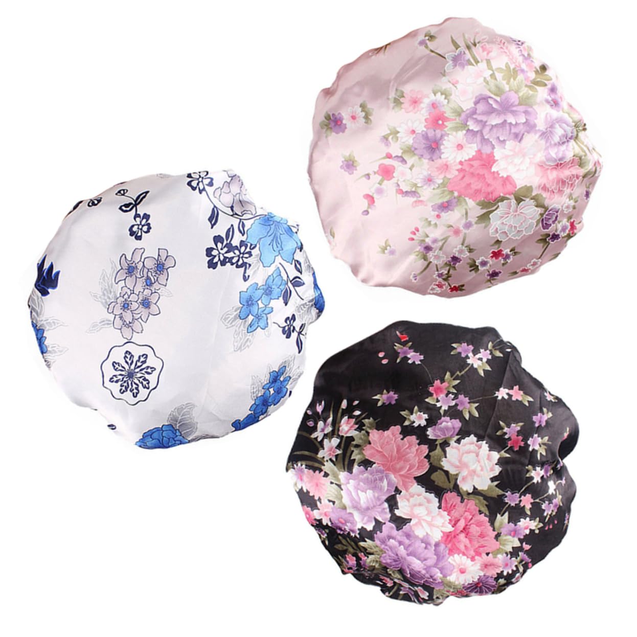 Didiseaon 9pezzi Chemoterapia Cappelli Da Notte Satin Per Donne Copricapo Elastico Per Perdita Di e Sonno Di Cuffie Stile Boho