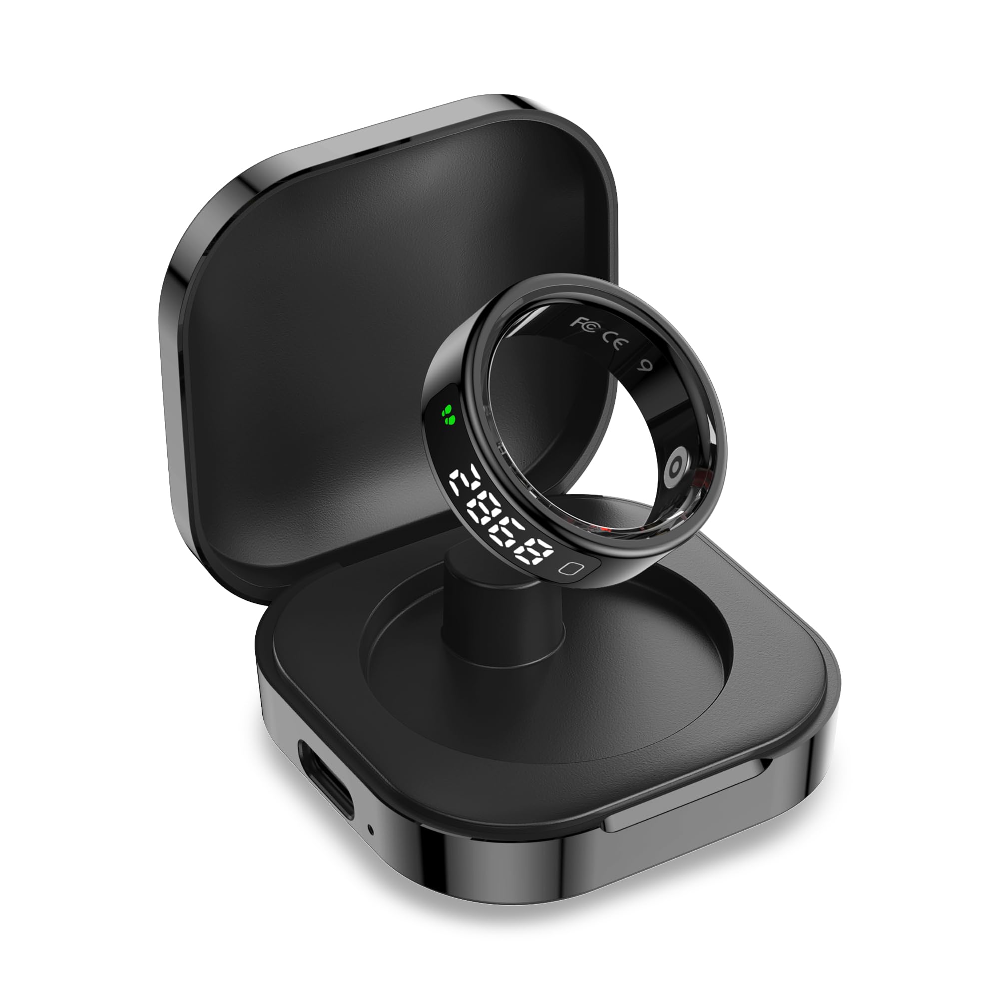 Pebble Halo 2 Next-Gen Smart Ring with Digital Display, Gesture Control, 24x7 Sleep & SpO2 Monitoring, HRV Tracker, Stainless Steel Body,Step & Calorie Tracker (Black, 8)-image-16