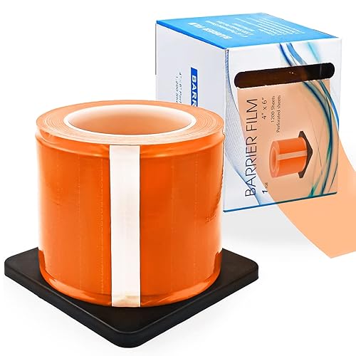 Miniatura 19 de Keedolla Película de Barrera Rosa 4" x 6" Cinta de Barrera Dental Envolvente, Cinta de Cobertura para Máquina de Tatuaje Perforada Película Adhesiva