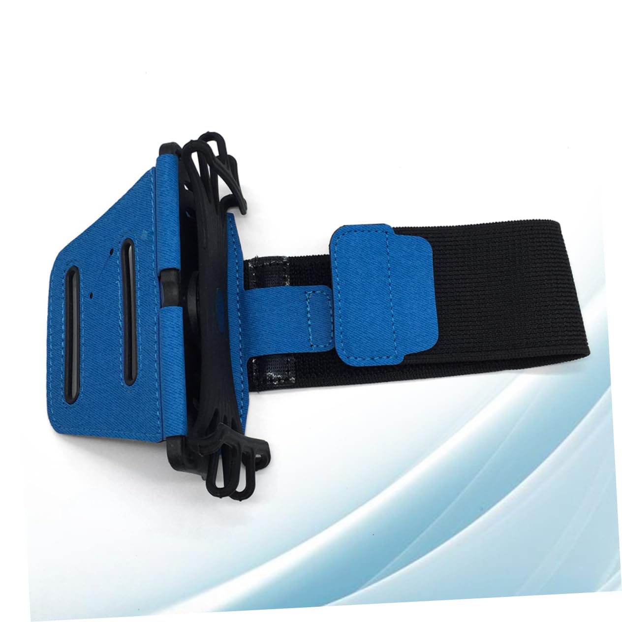 Uonlytech 2pièces Rotation Brassard De Téléphone Mobile pour Sport Plein Air Support Ajustable pour Smartphone pour Course Et Activités Extérieures Bleu