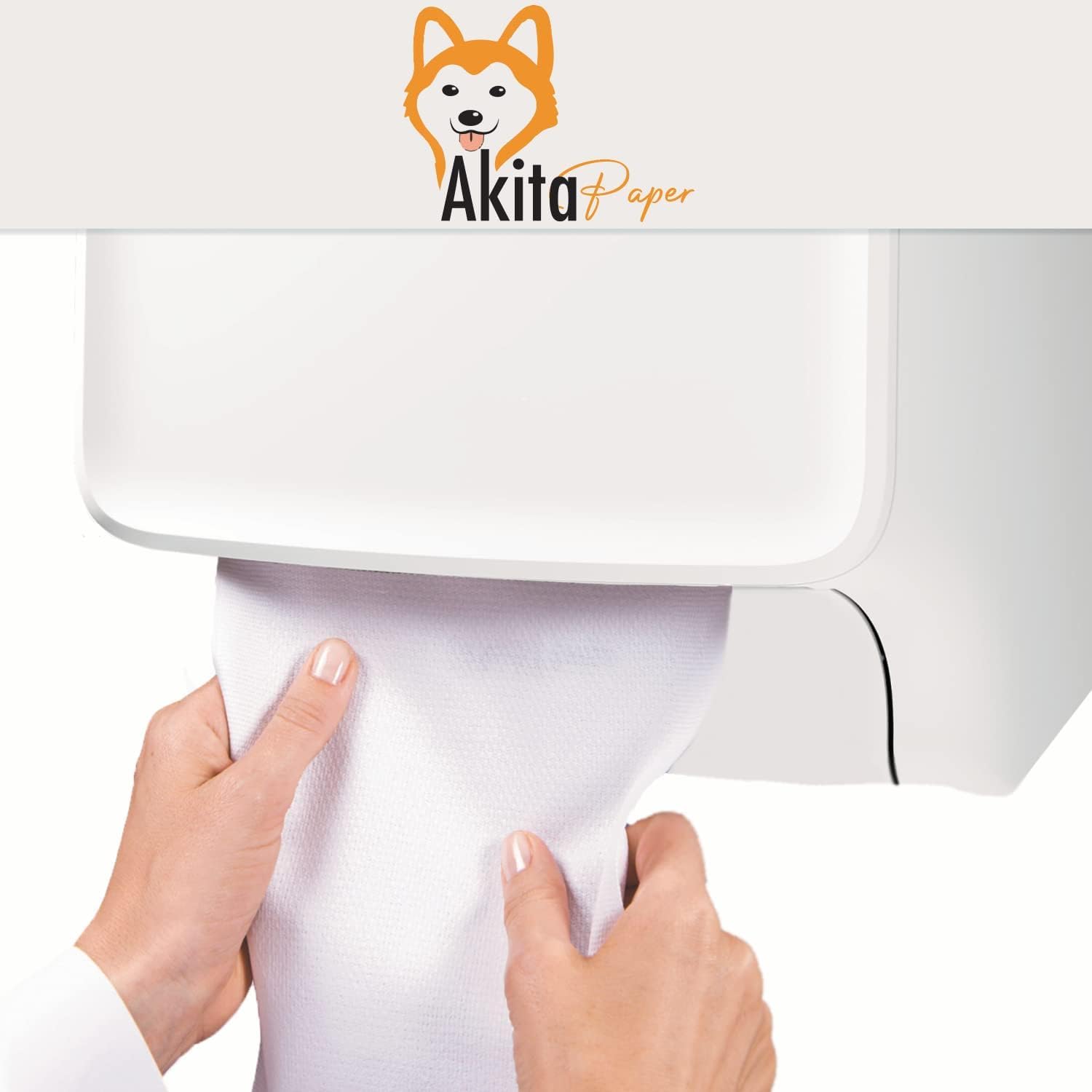 Akitaink 8 Rotoli di Carta Asciugatutto Extra Resistente da 2kg - 6400 Strappi, Lunga Durata, 2 Veli in Pura Cellulosa - Bobina di Carta Assorbente da Cucina Made in Italy