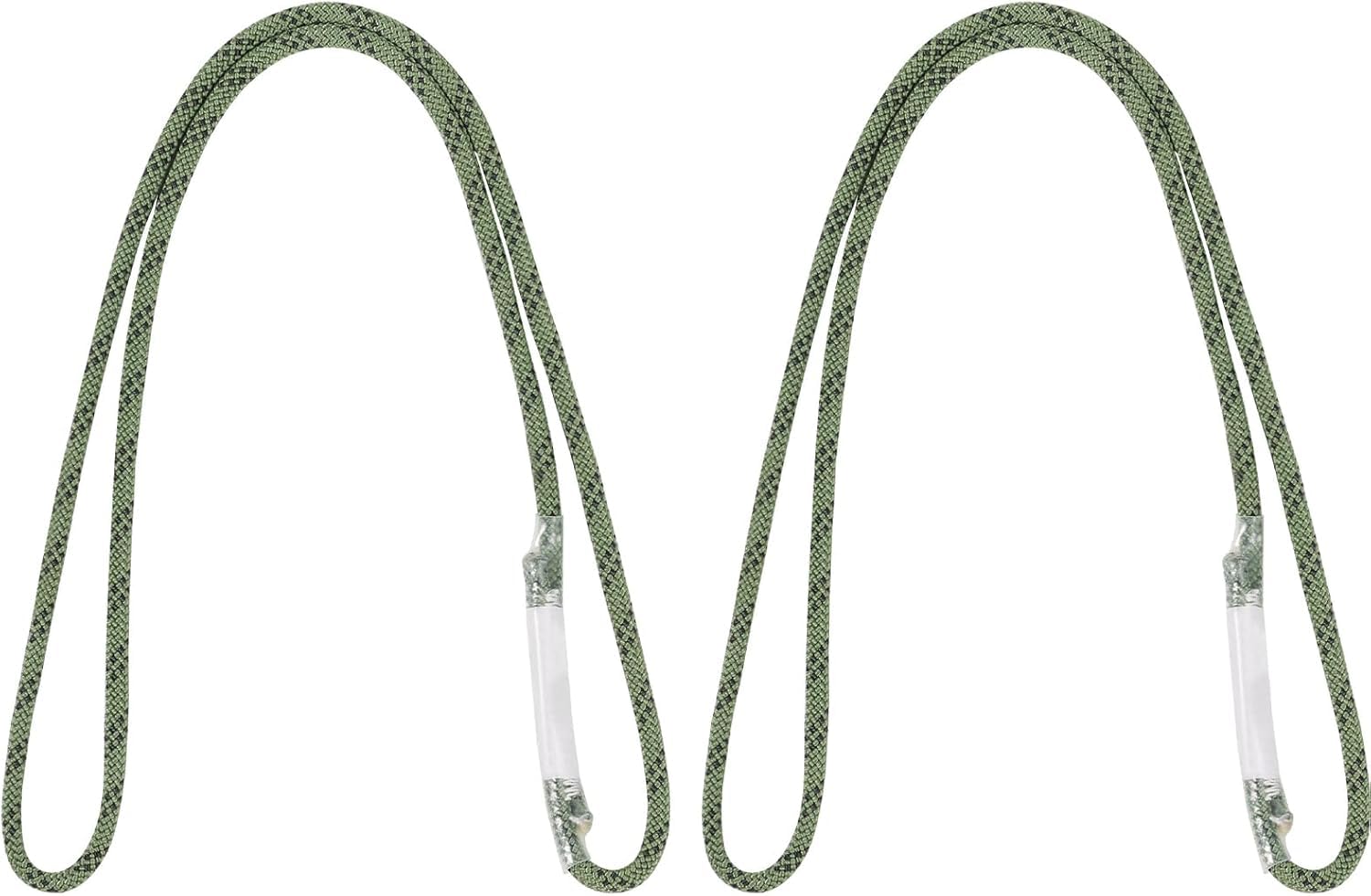 6 mm Nylon-Prusikschlinge, genäht – 12 kN/2697 lb Bruchlast – Ideal für den täglichen Gebrauch beim Baumschnitt (2er-Pack,6 mm, 60cm)