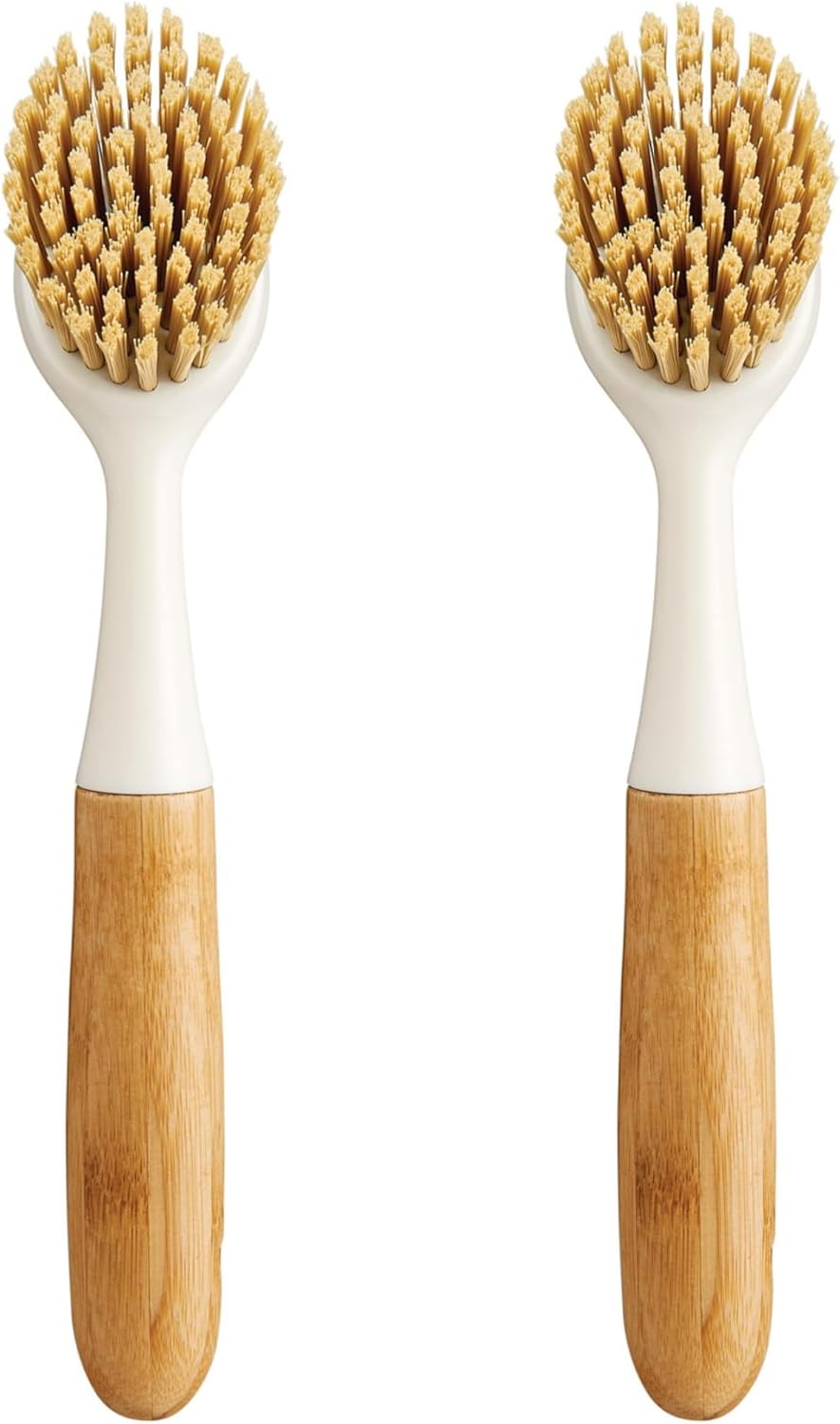 HIC Kitchen Bamboo Glass Brush, Bamboo with Non-Scratch Foam Tips