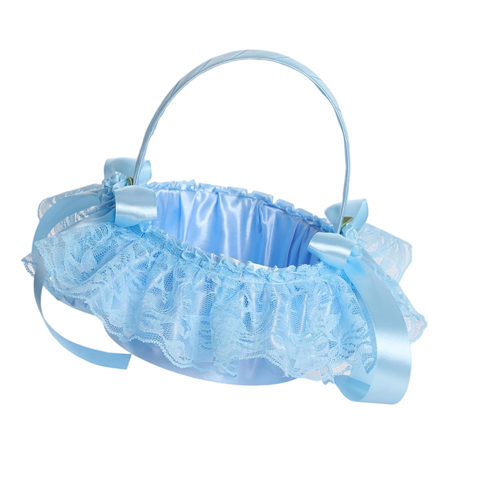 Jazuaiao Functional Handheld Floral Arrangement Basket with Reinforced Handle Bridal Bouquets Holders for Event Celebration Bridal Bouquets Holders