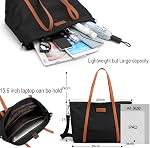 Tote Bag for Women Nylon 15.6 Inch Laptop Shoulder Handbag Purse for Travel Work School