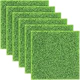 6 Stück Kunstrasen Zum Basteln, 15x15cm Kunstrasen Teppich, Fake Grass Für DIY Projekte, Kunstrasen Basteln, Grasmatte Für Miniaturgarten Deko Und Wohnaccessoires