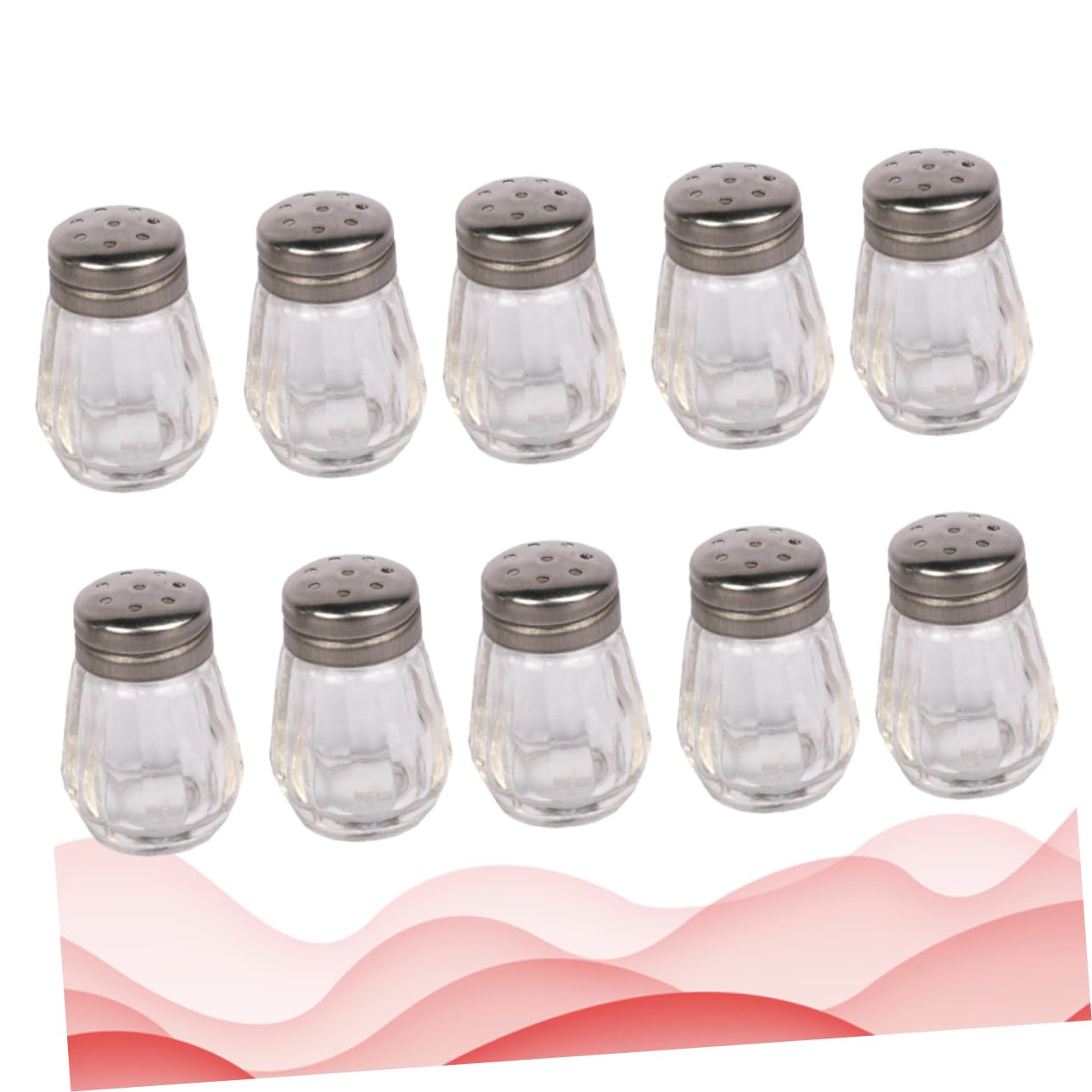 SOLUSTRE 10Pcs Mini Glass Seasoning Bottle Oil Pot Kitchen Tool for Sauces Condiments Storage Containers to Keep Spices Fresh and Clean
