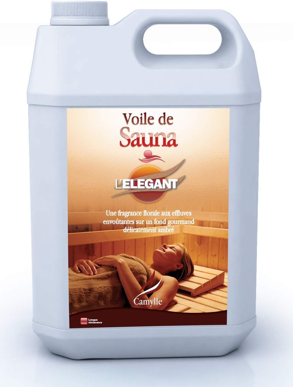 Voile de Sauna L’Elégant – Fragrances based on Pure and Natural Essential Oils for Sauna – Floral fragrance with mesmerizing scents against a sensual backdrop of delicate amber – 5000ml