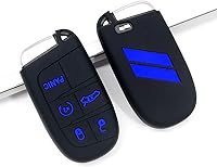 Vista 3 de Cubierta para llavero REMOCH para accesorios Dodge 5 botones Funda para llavero para Dodge Charger Challenger Dart Durango Journey Control remoto