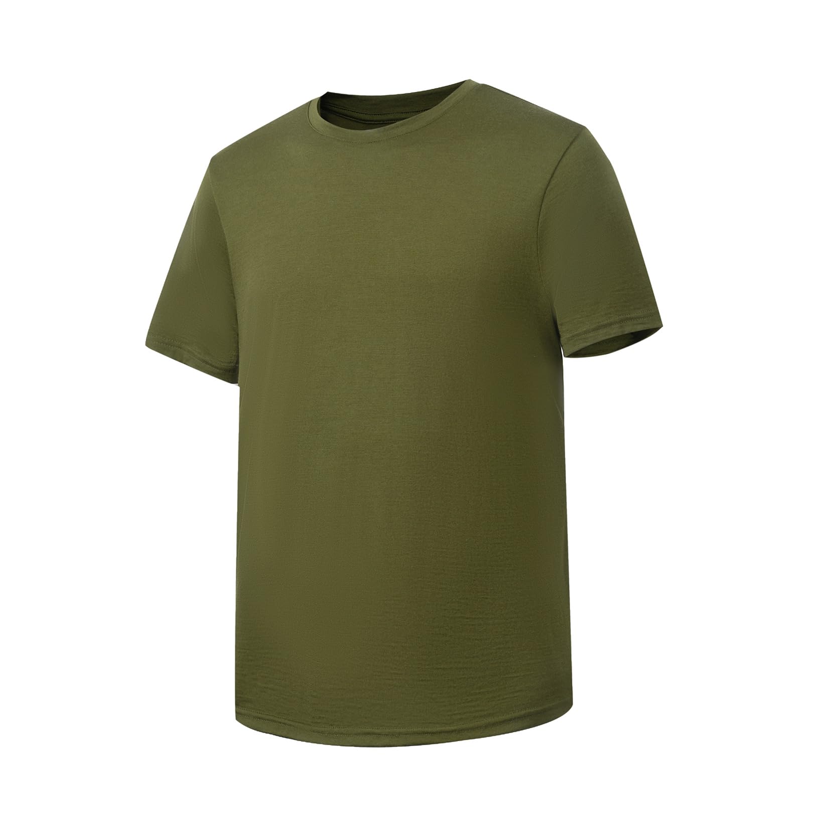 90S Fadenzahl Leichtes T-Shirt aus 100% Merinowolle für die Basisschicht, Unisex Ultrafine 90S Thermal Atmungsaktives T-Shirt