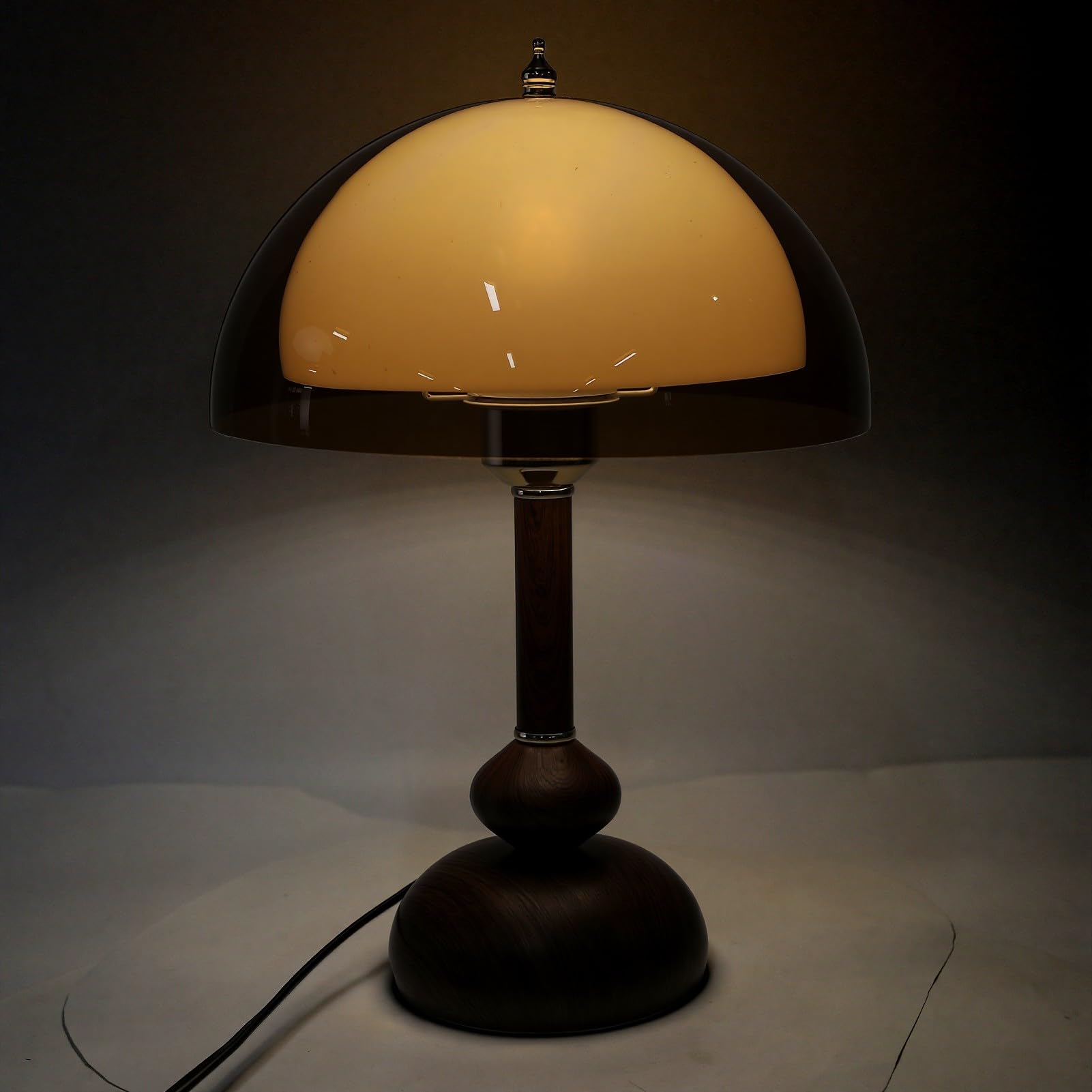 TOPINCN Lampada da Tavolo Vintage, Luce da Comodino Stile Nordico con 3